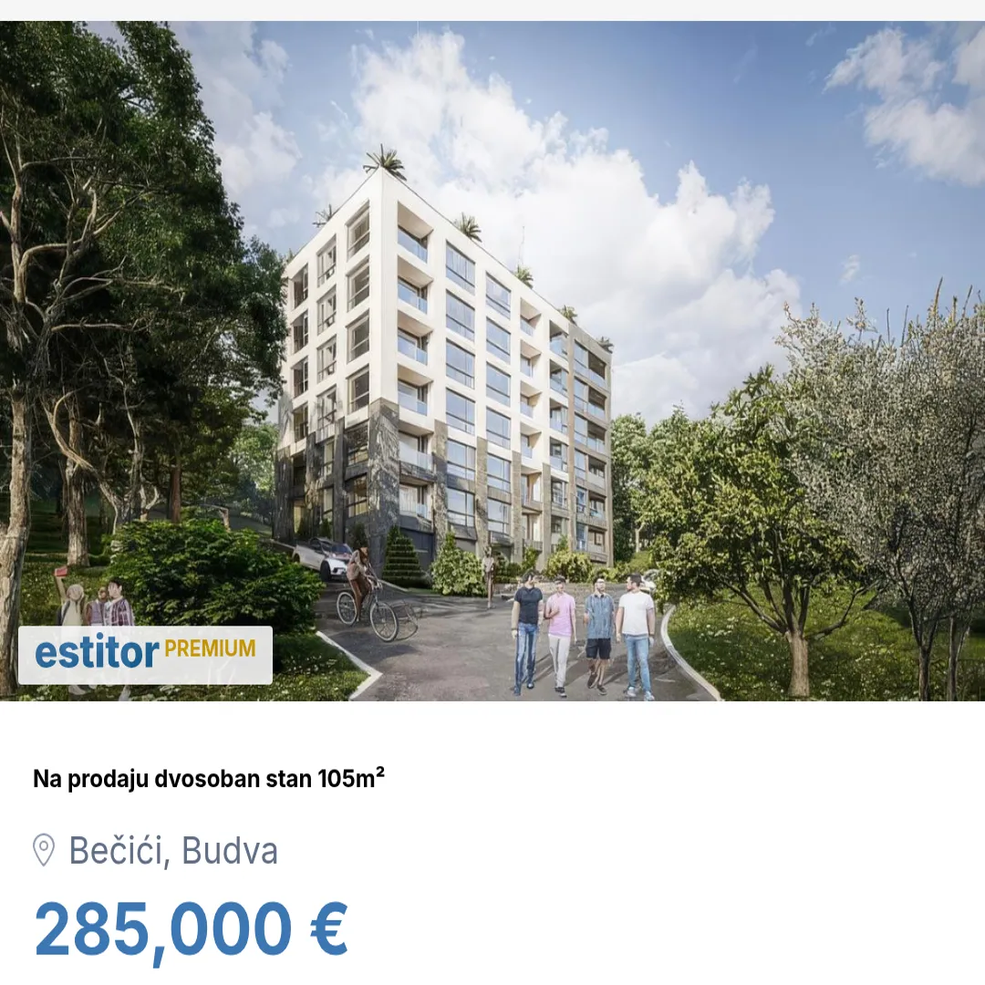 Prodaja, dvosoban stan, 105m², Bečići, Budva