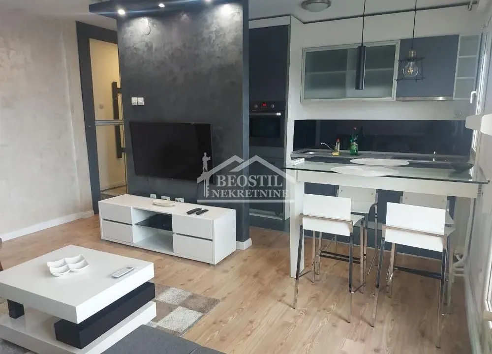 Rent, two bedroom apartment, 43m², Novi Beograd Blok 21, Novi Beograd Sve Podlokacije