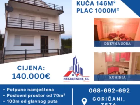Sale, house, 146m², Ostalo, Podgorica