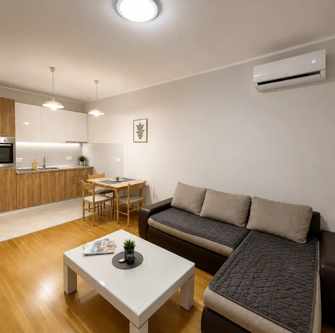Rent, one bedroom apartment, 43m², Zabjelo, Podgorica