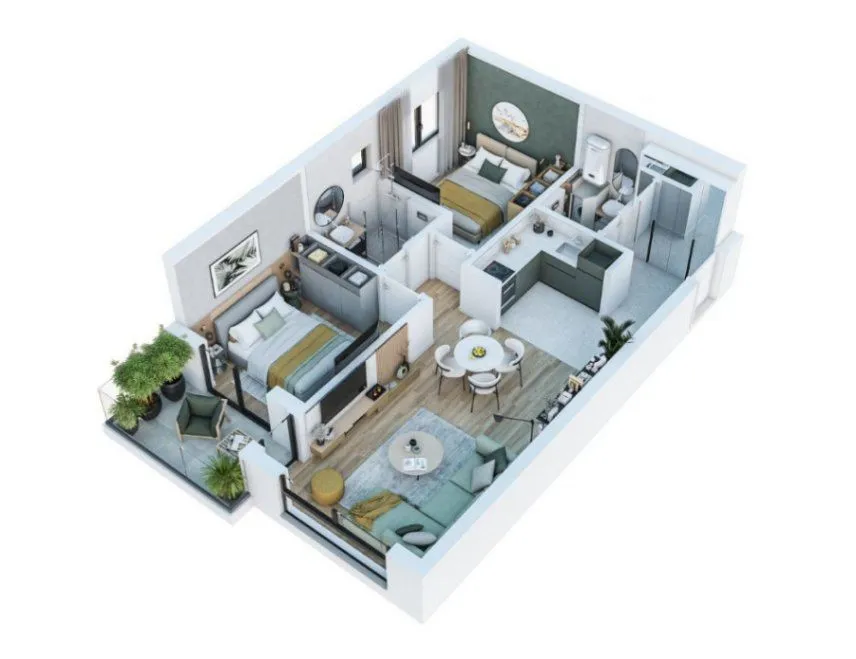 Sale, two bedroom apartment, 72m², Bar, Crna Gora