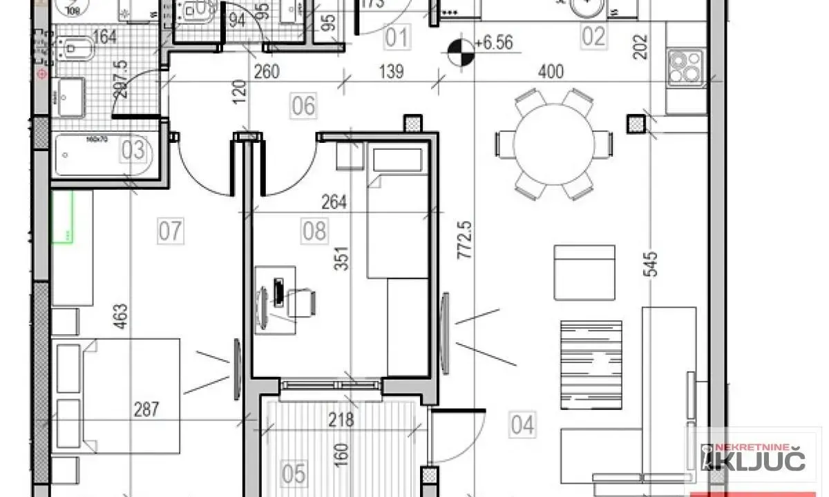 Sale, three bedroom apartment, 71m², Sremska Kamenica, Petrovaradin