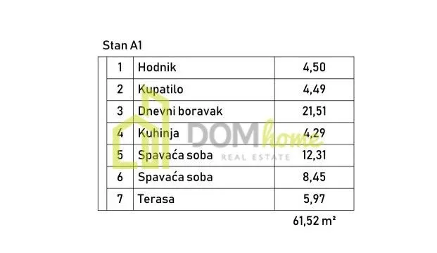 Prodaja, dvosoban stan, Zagorič, Podgorica