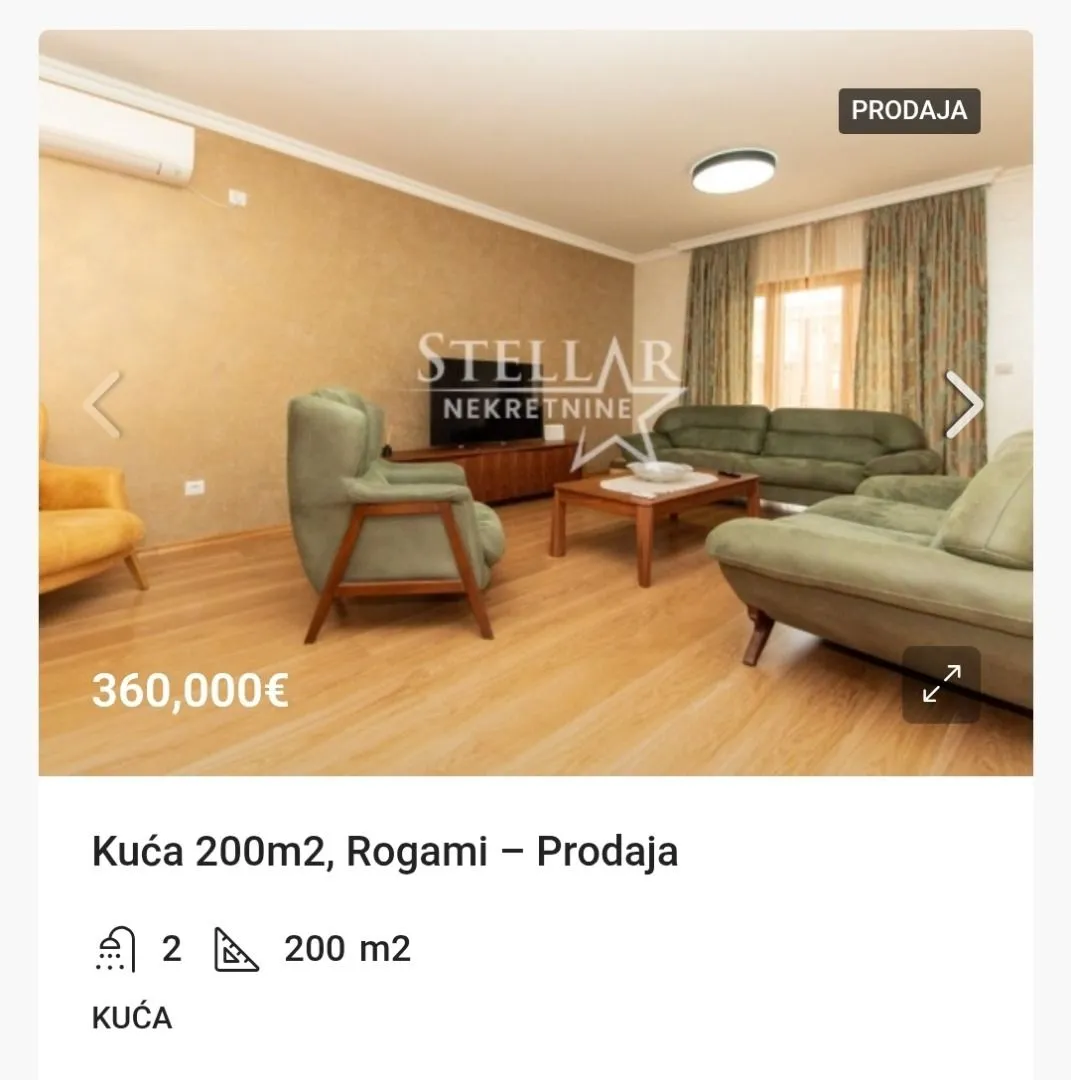Prodaja, kuća, 200m², Rogami, Podgorica