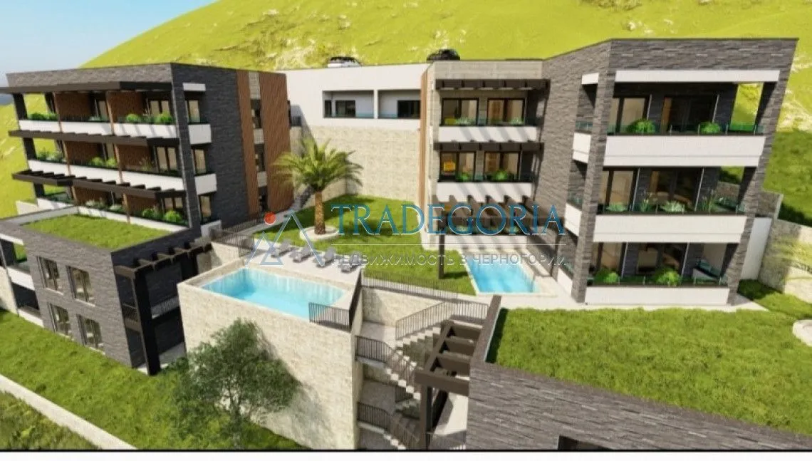 Sale, one bedroom apartment, 43m², Dobra Voda, Budva