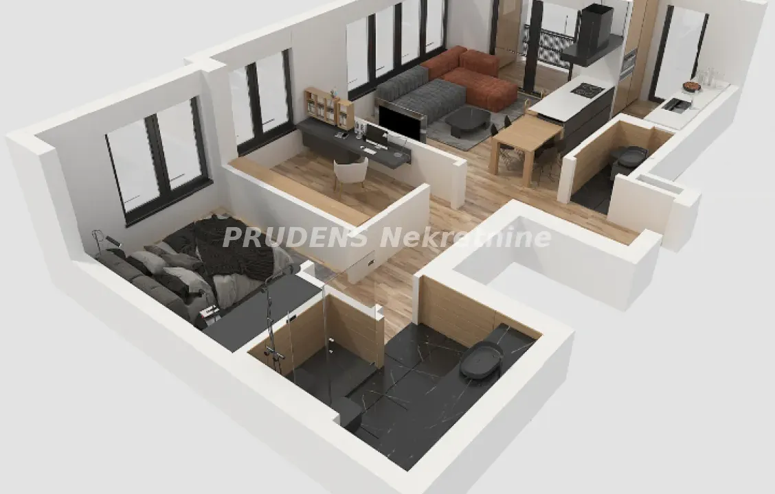 Prodaja, dvosoban stan, 47m², Banovo Brdo, Beograd