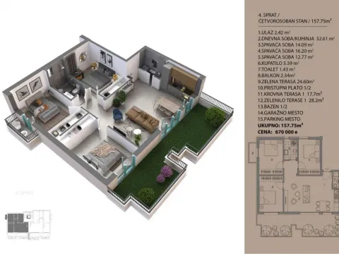 Prodaja, trosoban stan, 157m², Dobrota, Kotor - image 10