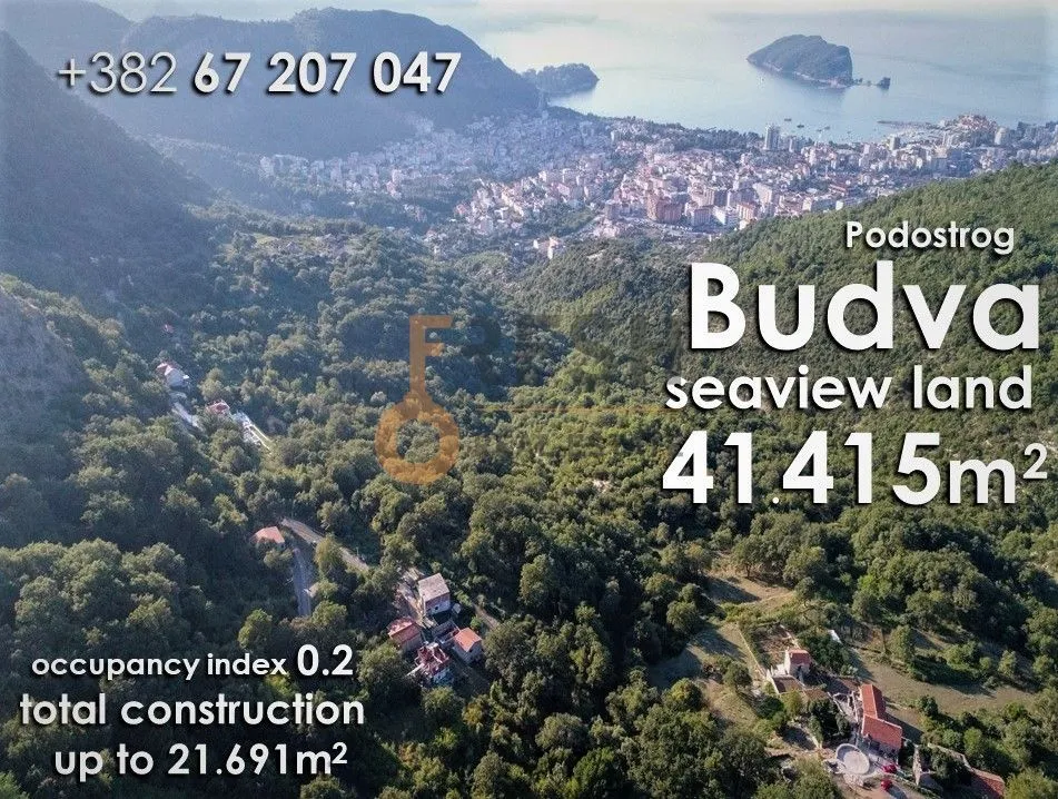 Prodaja, plac, 41645m², Budva, Crna Gora