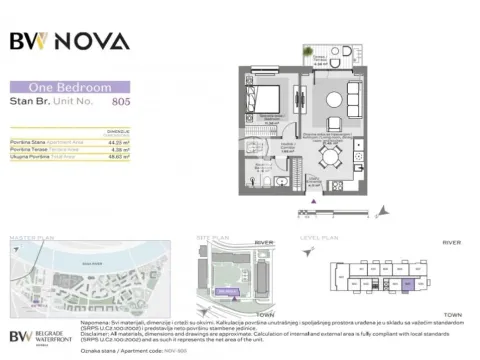 Prodaja, dvosoban stan, 48m², Savski Venac, Beograd - image 2