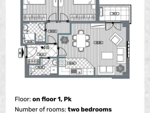 Sale, two bedroom apartment, 64m², Gornja Gorica, Podgorica - image 6