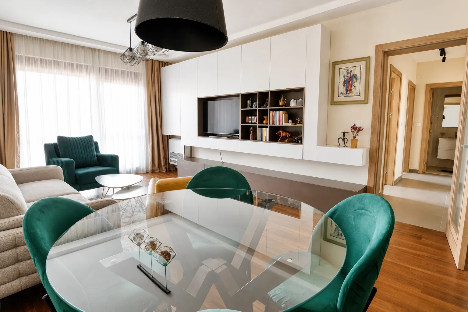 Rent, two bedroom apartment, 72m², Master Kvart, Podgorica