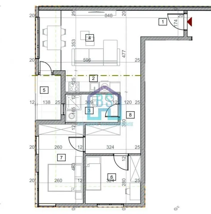 Prodaja, dvosoban stan, 65m², Telep, Novi Sad Sve Podlokacije