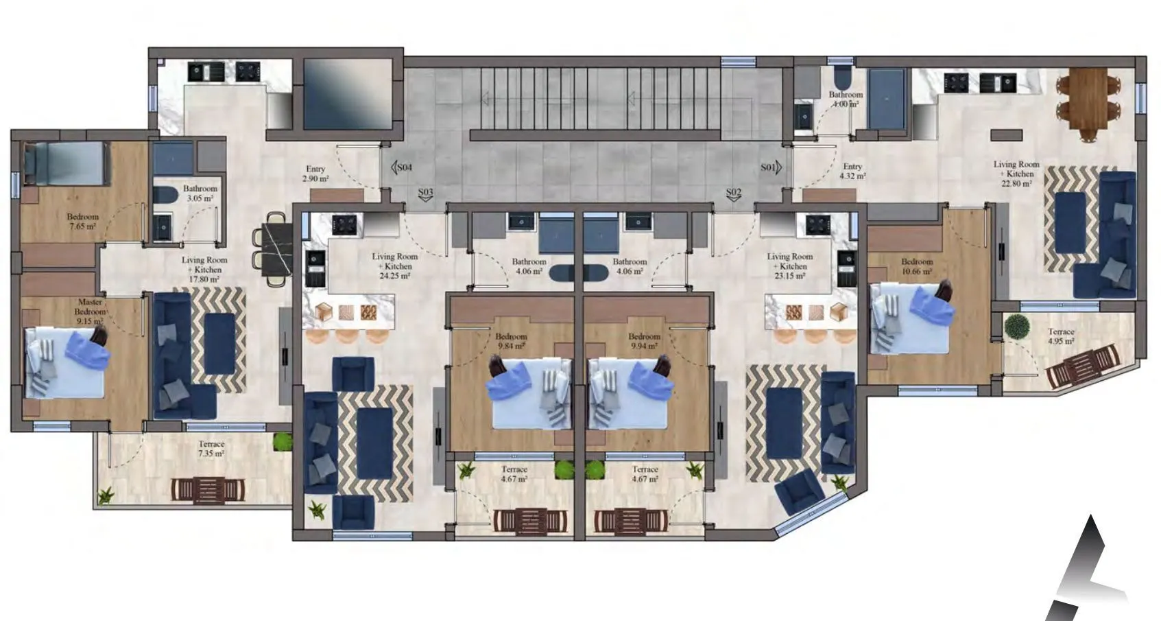 Sale, three bedroom apartment, 200m², Budva, Crna Gora