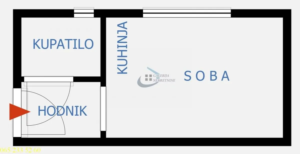 Sale, studio apartment, 15m², Stari Grad, Beograd