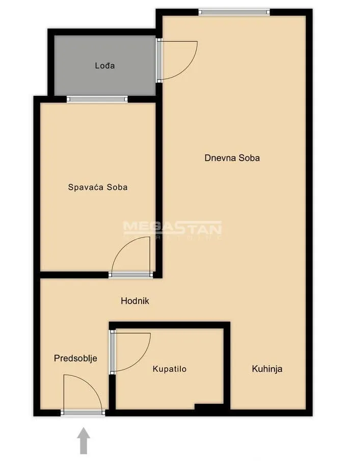 Sale, one bedroom apartment, 47m², Krnjaca, Palilula Sve Podlokacije