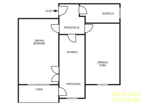 Sale, two bedroom apartment, 59m², Batajnica, Beograd - image 13