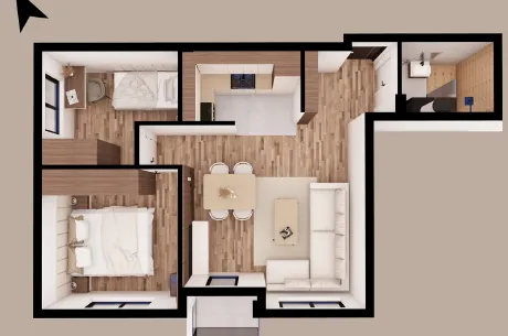 Prodaja, dvosoban stan, 46m², Trošarina, Niš