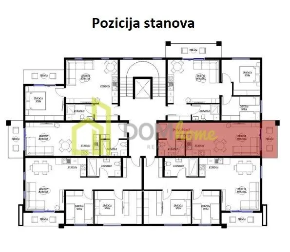 Prodaja, garsonjera, 36m², Gorica C, Podgorica