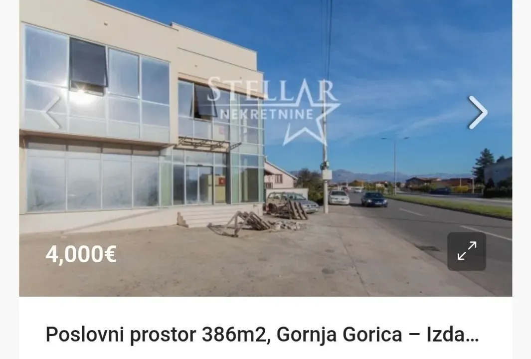 Rent, office space, 386m², Gornja Gorica, Podgorica