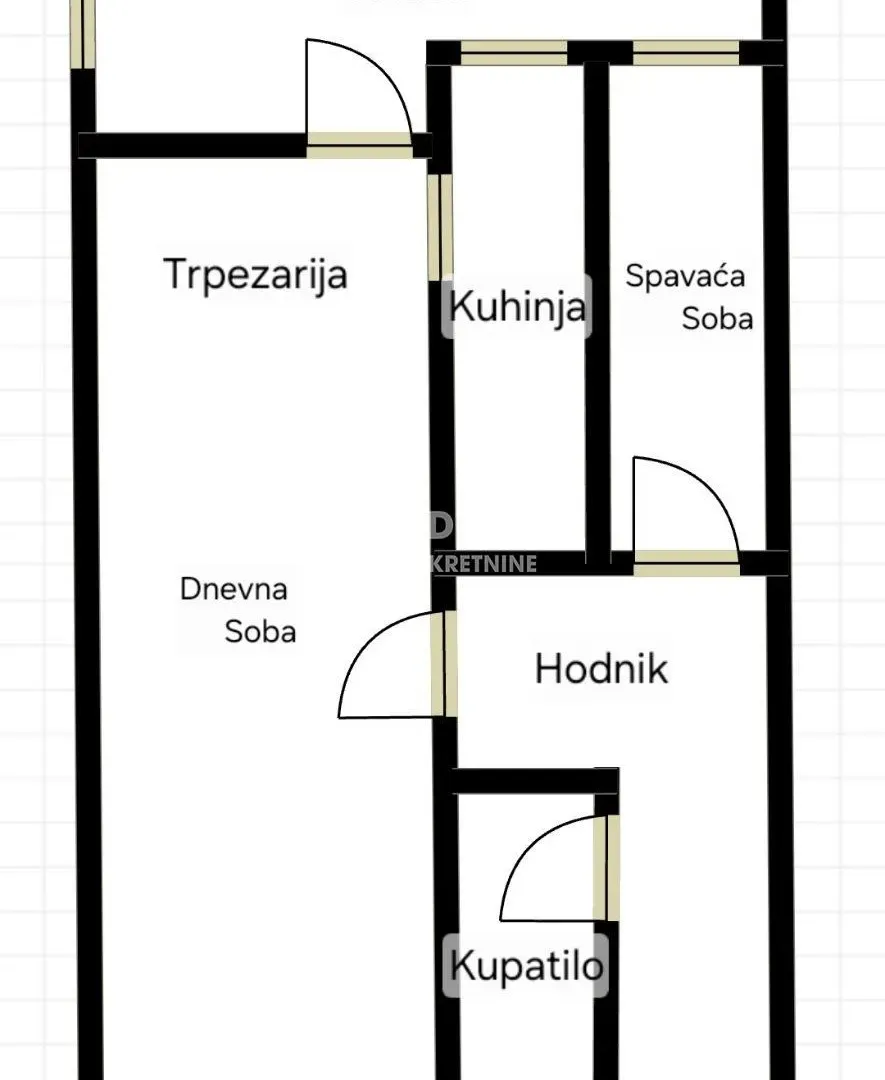 Prodaja, jednosoban stan, 50m², Novi Beograd Blok 72, Novi Beograd Sve Podlokacije
