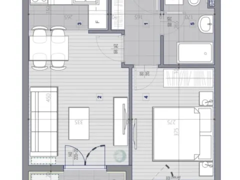 Prodaja, jednosoban stan, 40m², Zabjelo, Podgorica - image 2