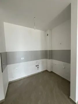 Empty interior space with installations prepared for a kitchen. - image 2