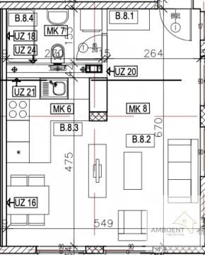 Prodaja, jednosoban stan, 35m², Novi Banovci, Stara Pazova - image 4