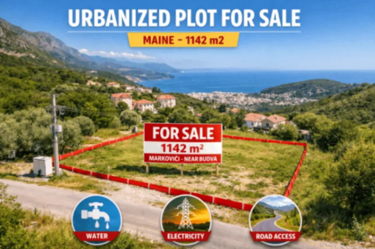 Prodaja, plac, 1142m², Budva, Crna Gora