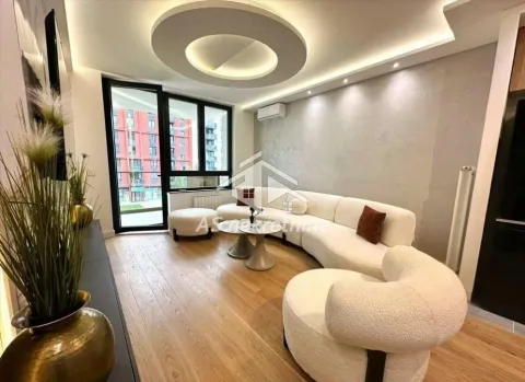 Modern living room with a sofa set and access to the terrace. - image 3