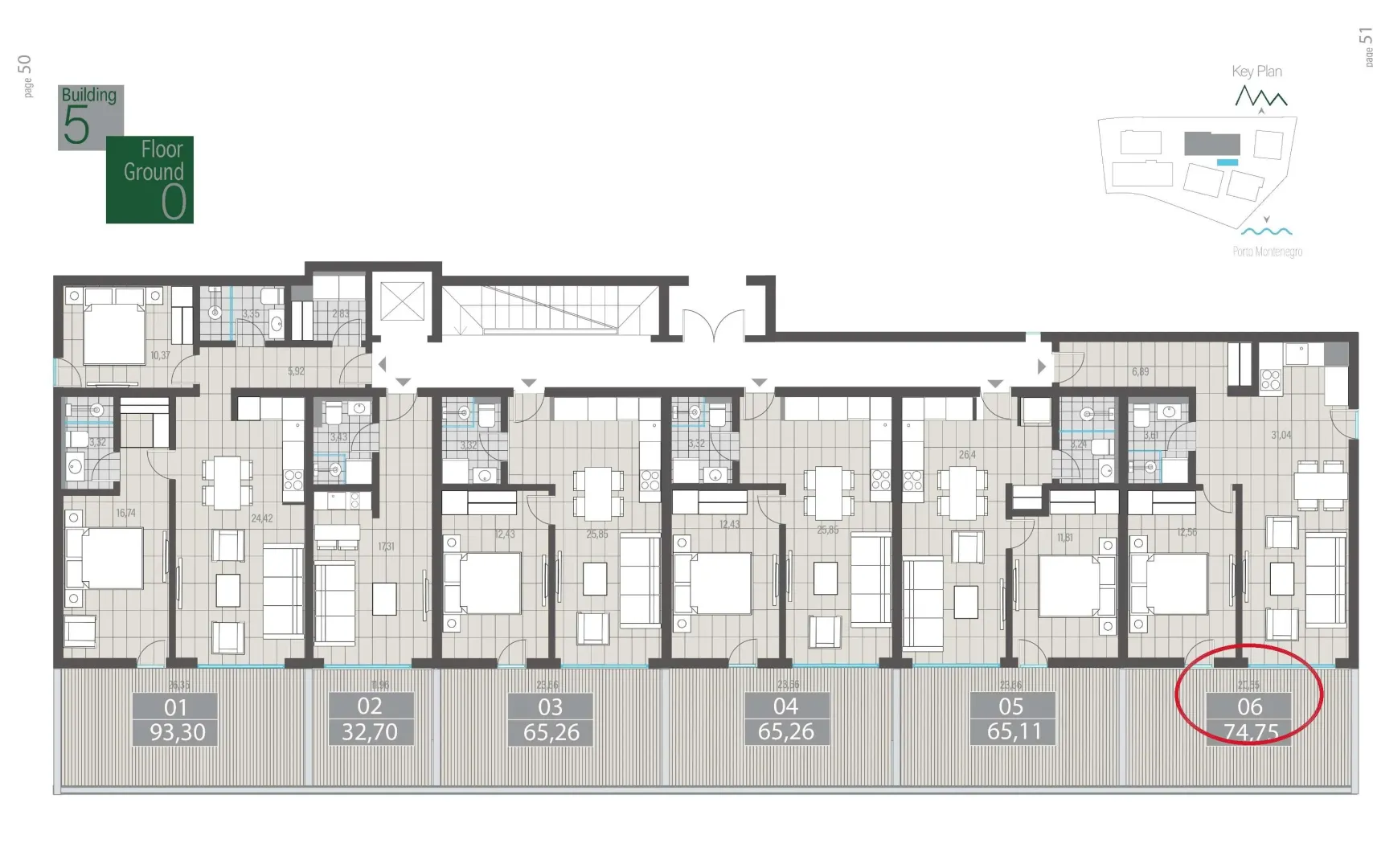 Prodaja, jednosoban stan, 75m², Centar, Tivat