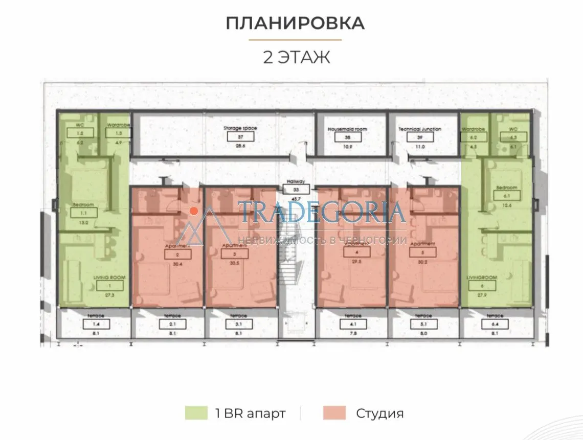 Prodaja, stan, 38m², Pali, Bijelo Polje