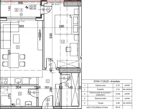 Prodaja, dvosoban stan, 48m², Voždovac Sve Podlokacije, Beograd - image 2