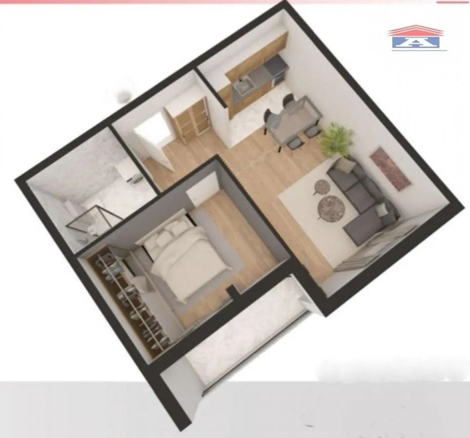 Prodaja, jednosoban stan, 46m², Sremska Kamenica, Petrovaradin