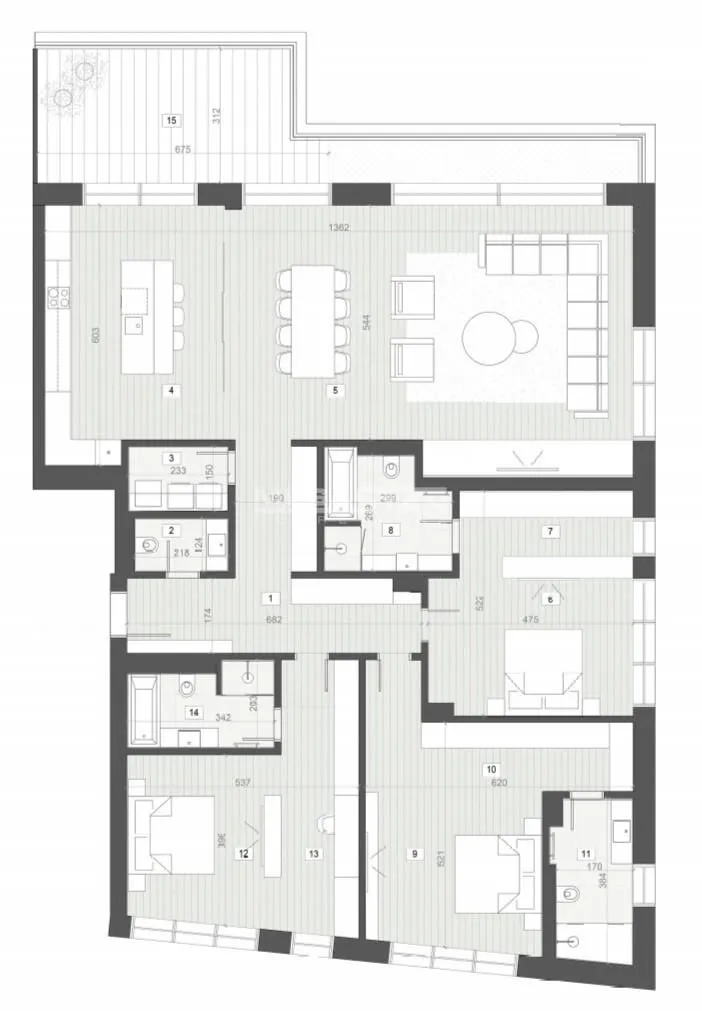 Prodaja, četvorosoban stan, 221m², Savski Venac, Beograd