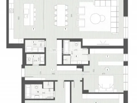 Sale, four bedroom apartment, 221m², Savski Venac, Beograd