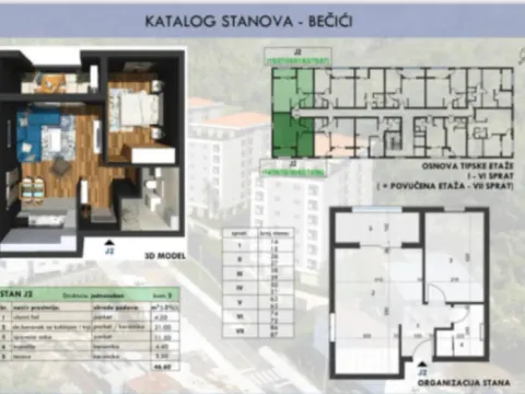 Sale, apartment, 46m², Bečići, Budva - image 4