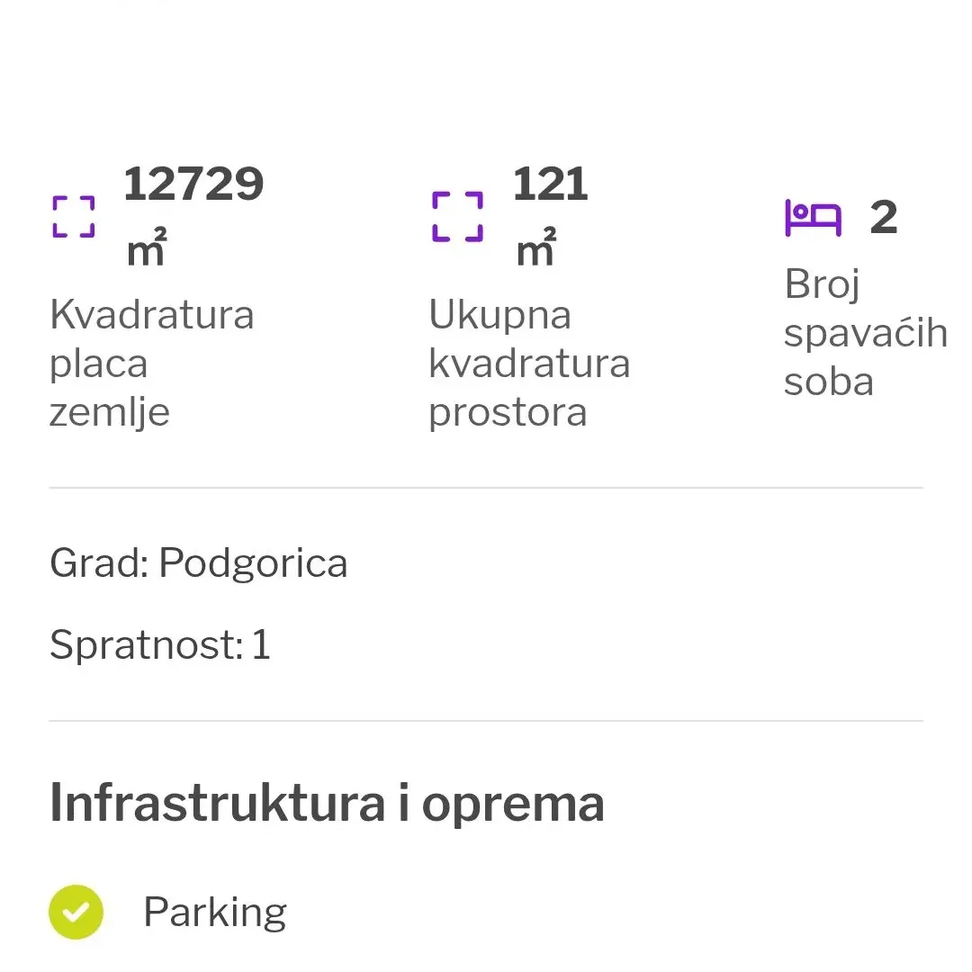 Prodaja, kuća, 121m², Lješanska Nahija, Podgorica