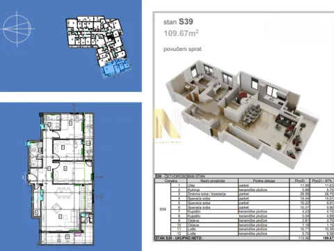 Prodaja, četvorosoban stan, 110m², Salajka, Novi Sad Sve Podlokacije - image 2