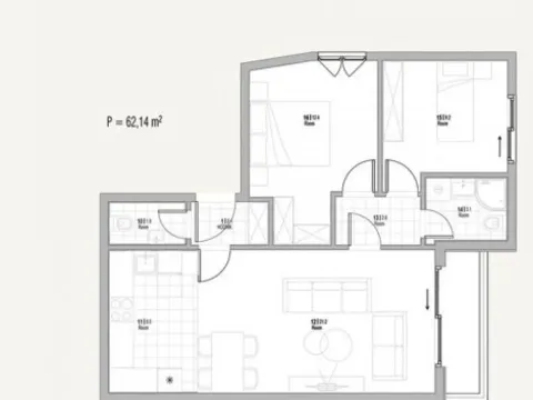 Prodaja, dvosoban stan, 62m², Tivat, Crna Gora - image 2