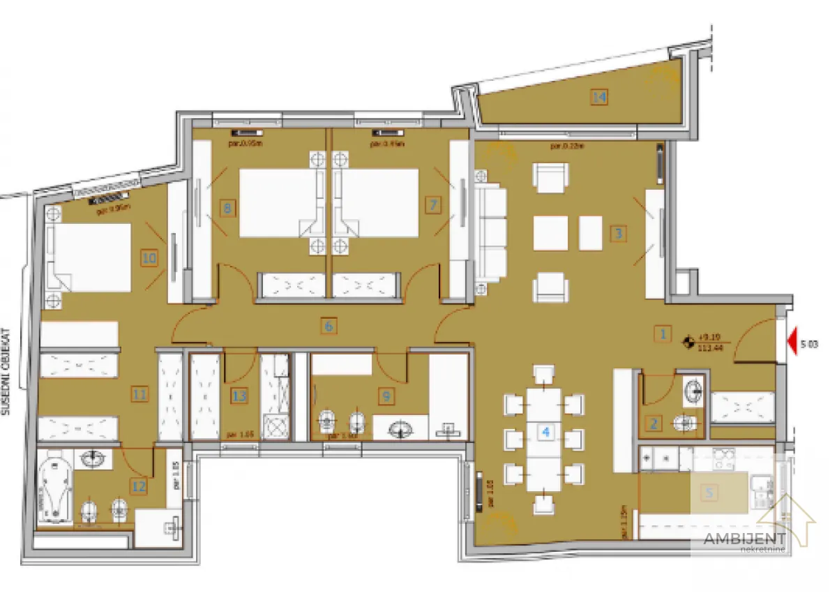 Prodaja, četvorosoban stan, 125m², Stari Grad, Beograd