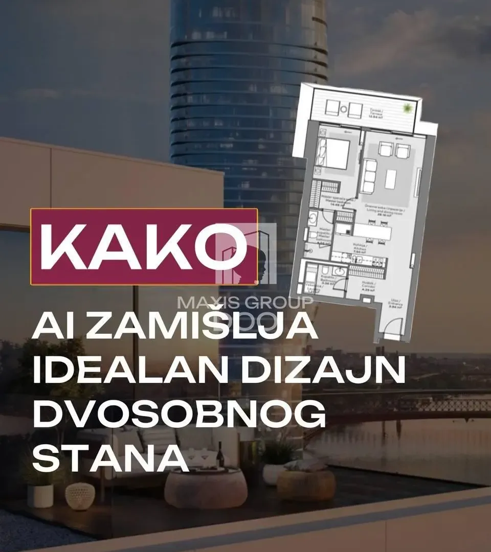 Sale, two bedroom apartment, 198m², Savski Venac, Beograd