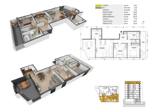 Sale, apartment, 65m², Bar, Crna Gora - image 9