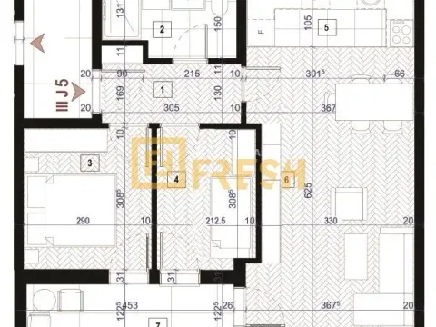 Prodaja, dvosoban stan, 56m², Zabjelo, Podgorica - image 6