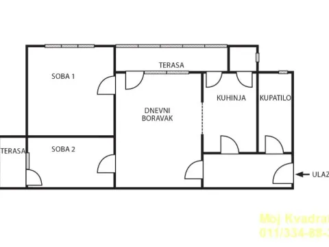 Sale, two bedroom apartment, 65m², Južni Bulevar, Vračar Sve Podlokacije - image 14