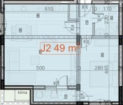 Sale, one bedroom apartment, 49m², Zabjelo, Podgorica - image 1