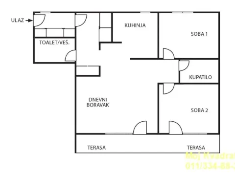 Prodaja, trosoban stan, 91m², Tošin bunar, Novi Beograd Sve Podlokacije - image 2