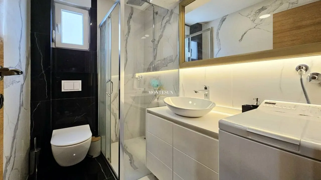 Izdavanje, dvosoban stan, 65m², Maslinjak, Budva