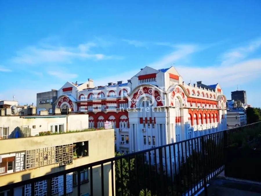View from the terrace overlooking the building and surrounding neighborhood.