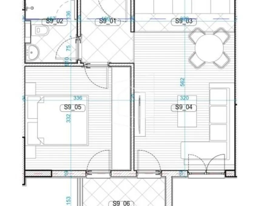 One Bedroom Apartment for Sale, 39m2, Zabjelo, Podgorica