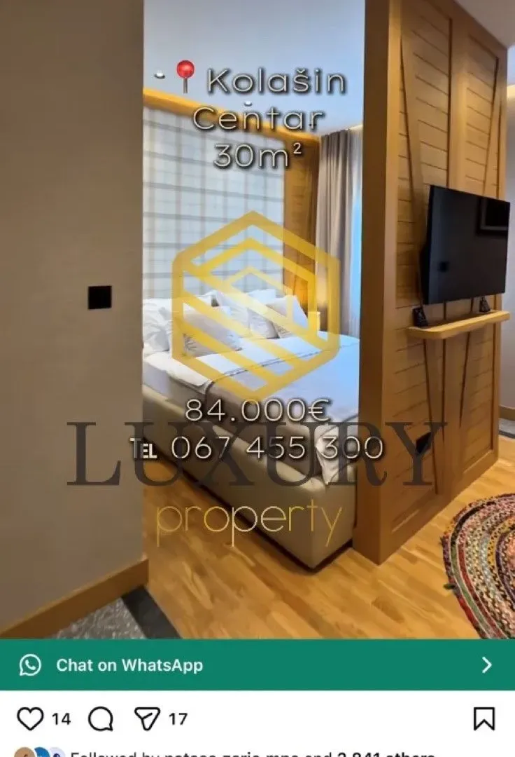 Prodaja, garsonjera, 30m², Centar, Kolašin